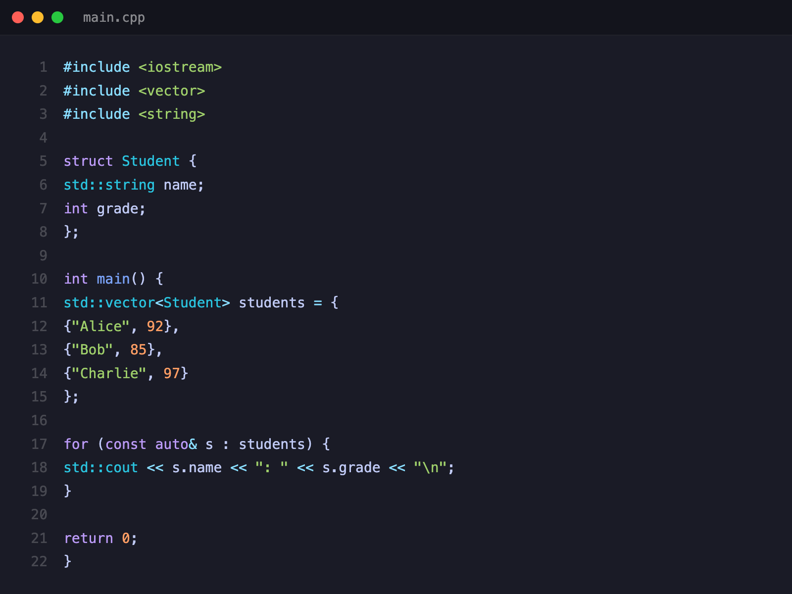 C++ course