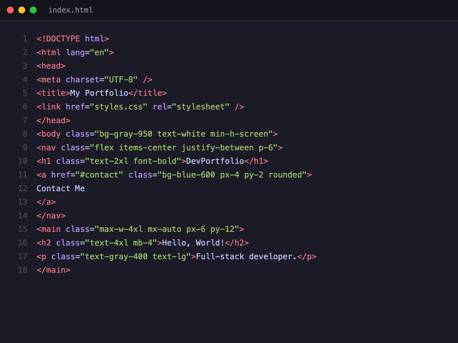 HTML & CSS course